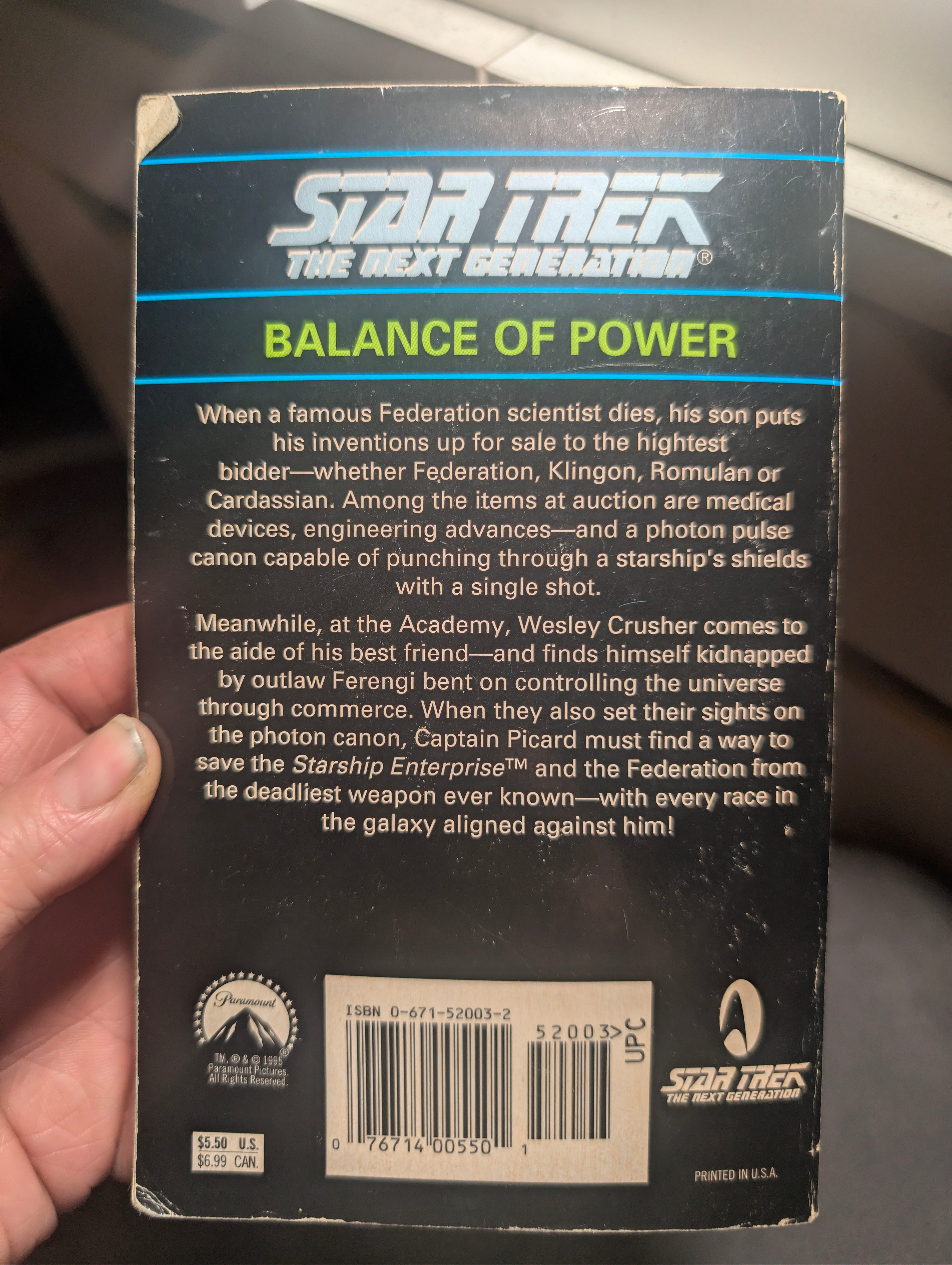Star Trek The Next Generation Balance of Power
