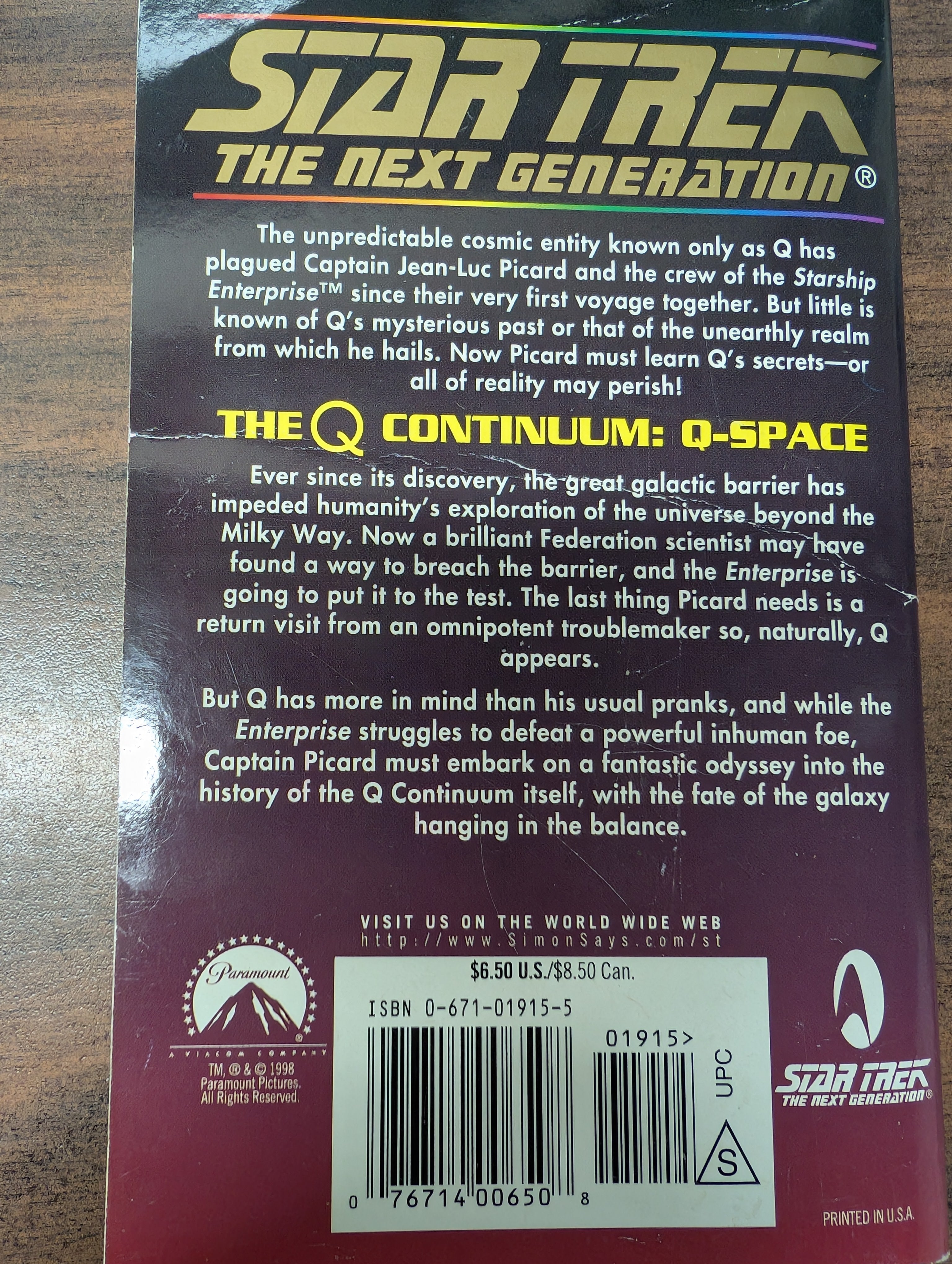 Star Trek: Q Continuum Q Space