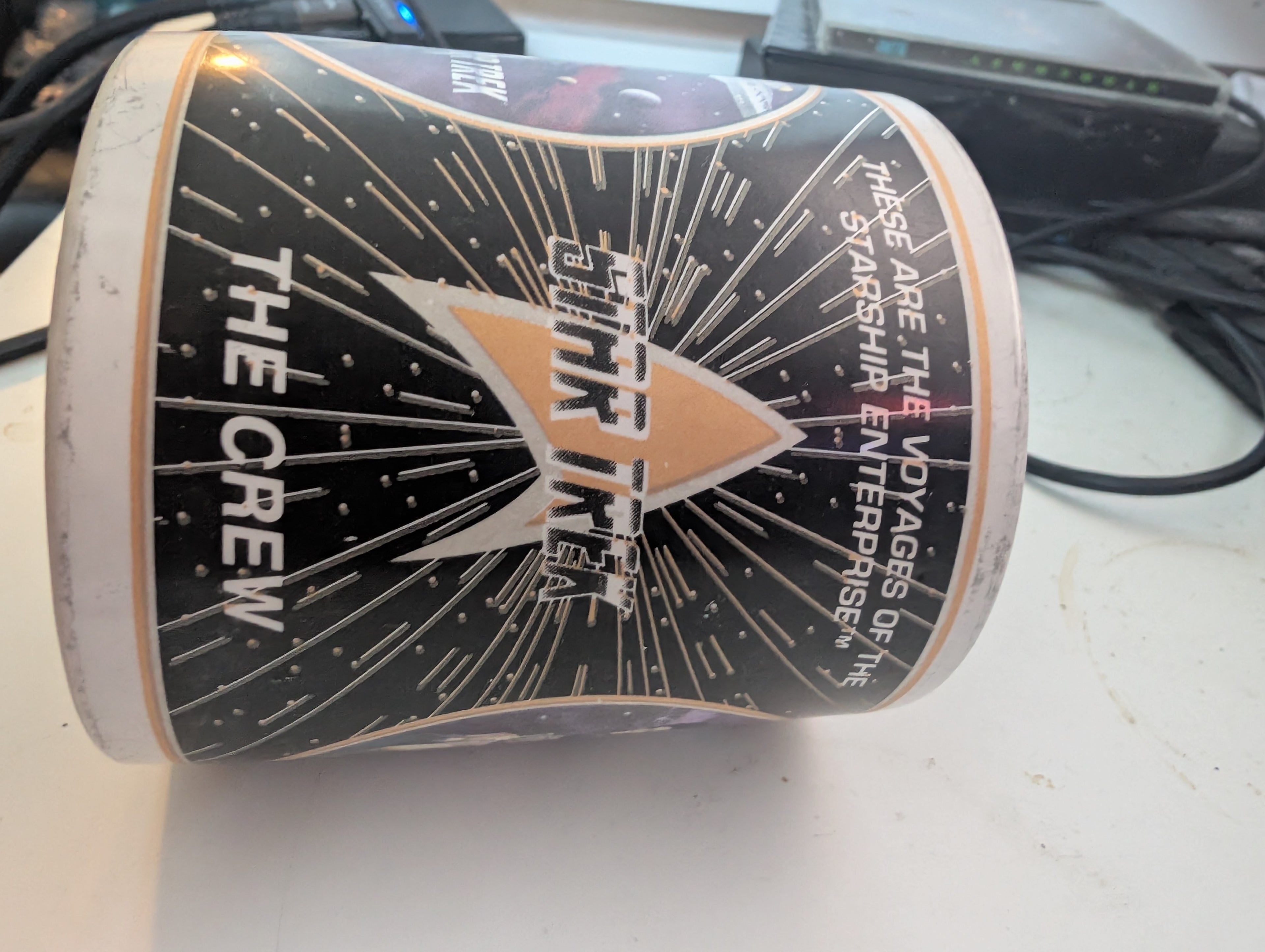 Vintage Star Trek The Crew Coffee Mug 1994