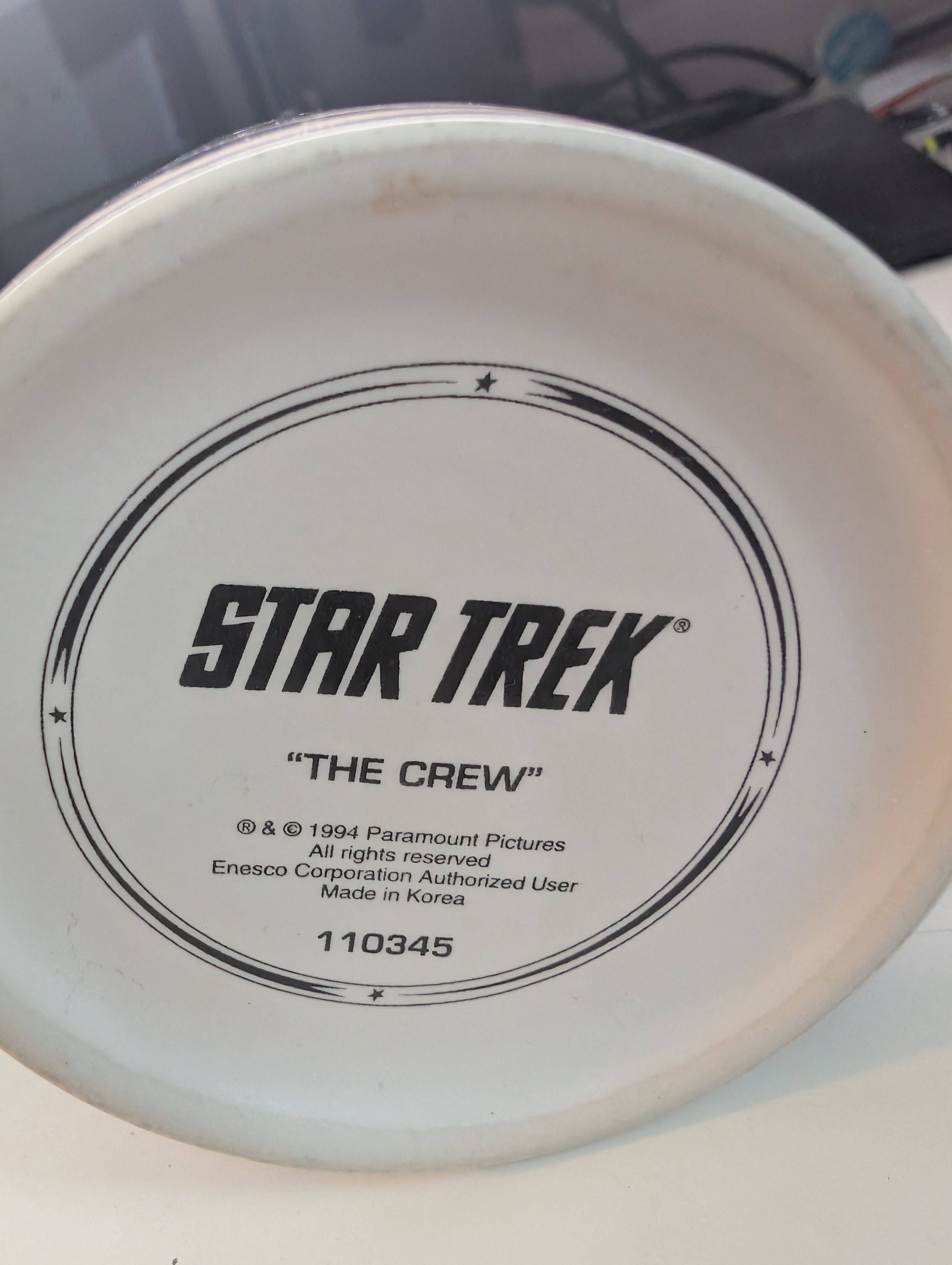 Vintage Star Trek The Crew Coffee Mug 1994
