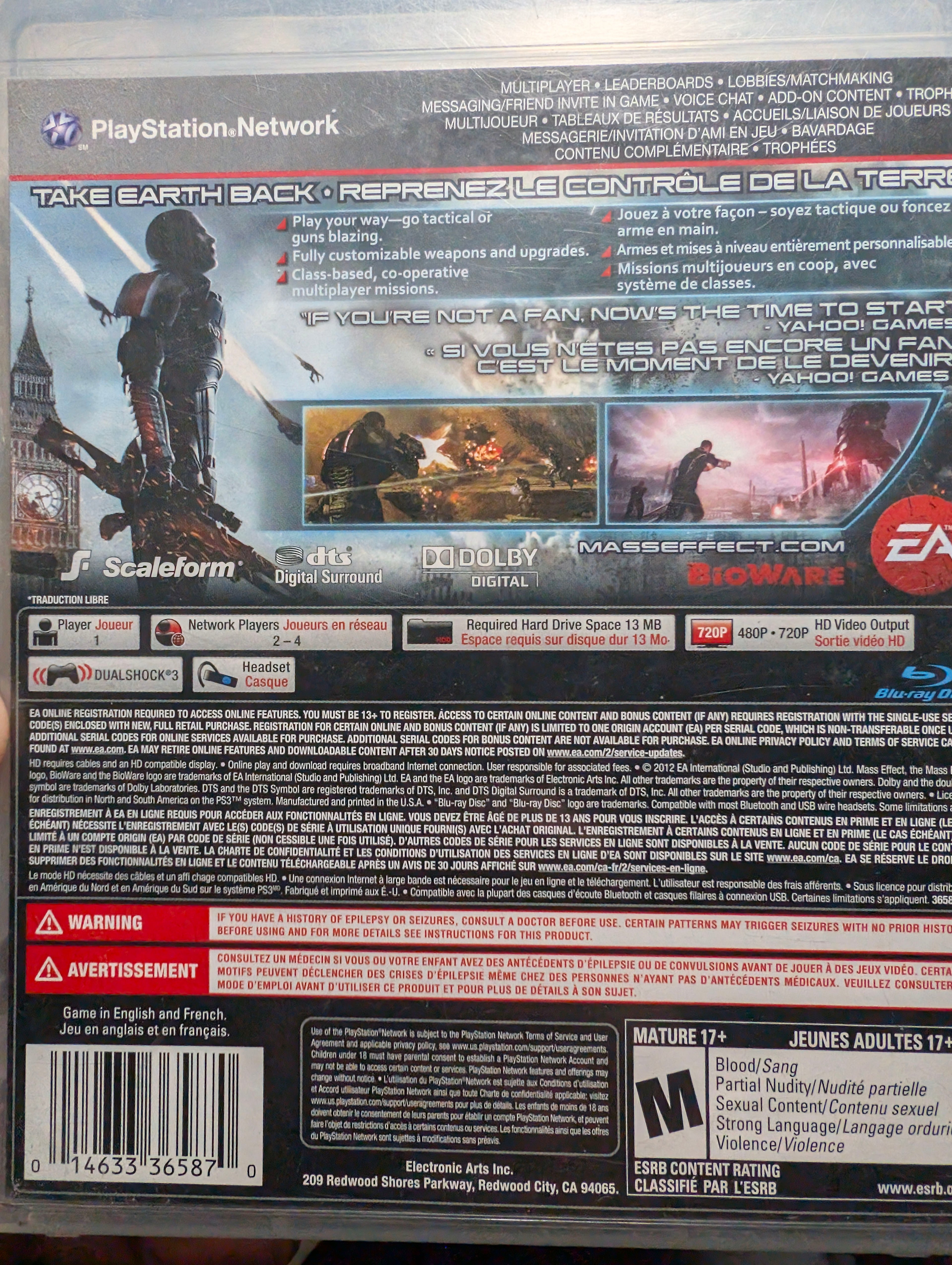 Mass Effect 3 - Playstation 3